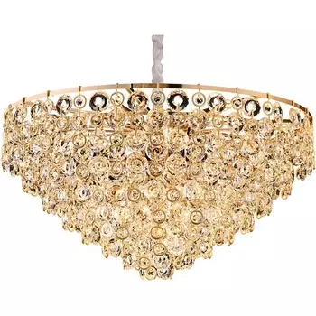 Подвесная люстра хрустальная Newport 5260 5265+16/C gold