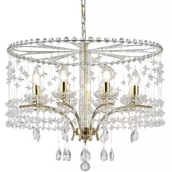 Подвесная люстра хрустальная Newport 8600 8608/C gold подсвечник