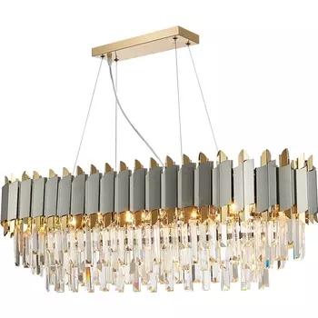 Подвесная люстра хрустальная II 81450/12C Natali Kovaltseva Queen GOLD