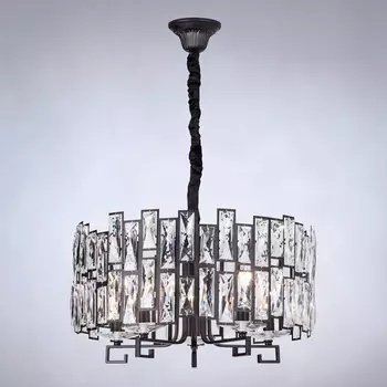 Подвесная люстра хрустальная с управлением смартфоном 352/5 Bogate's Frammenti черный