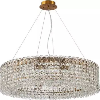 Подвесная люстра хрустальная Stilfort Delone 2179/05/12P с подвесками