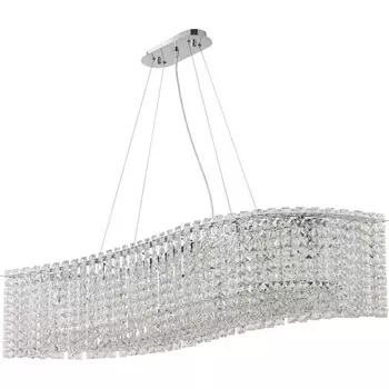 Подвесная люстра хрустальная Stilfort Delone 2179/09/10PL с подвесками
