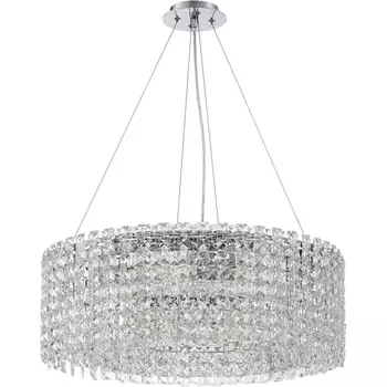 Подвесная люстра хрустальная Stilfort Delone 2179/09/08P с подвесками