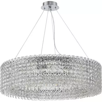 Подвесная люстра хрустальная Stilfort Delone 2179/09/12P с подвесками