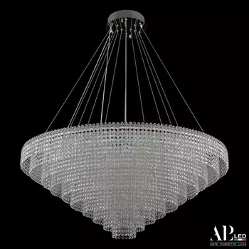 Подвесная люстра хрустальная светодиодная APL LED Sicilia SH13.100.C.Ni.4000