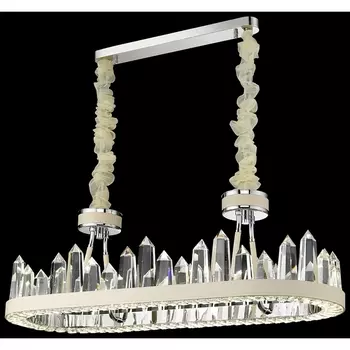 Подвесная люстра хрустальная светодиодная Leona WE456.09.103 (Wertmark)