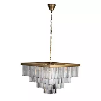 Подвесная каскадная люстра хрустальная светодиодная Loft It Prism Clear 10019/600S