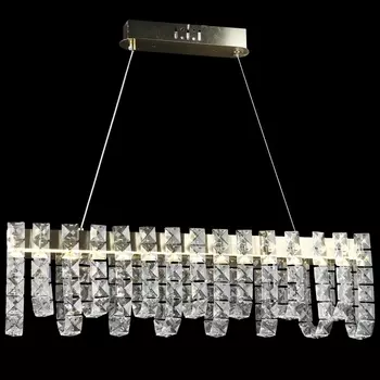 Подвесная люстра хрустальная светодиодная Reluce 02600-0.4-54W LED COP+CH