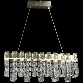 Подвесная люстра хрустальная светодиодная Reluce 02600-0.4-40W LED COP+CH