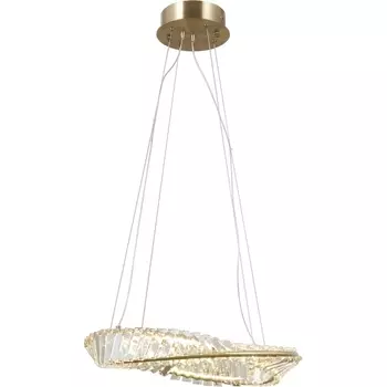 Подвесная люстра хрустальная светодиодная с пультом Moderli Asti V10722-PL