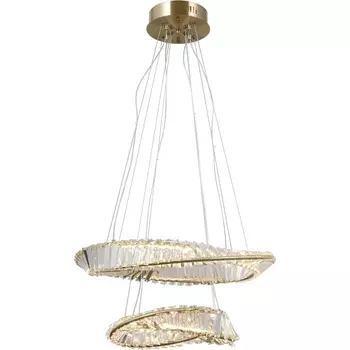 Подвесная люстра хрустальная светодиодная с пультом Moderli Asti V10724-PL