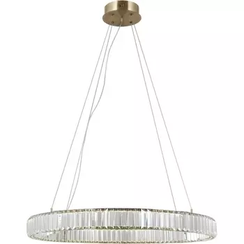 Подвесная люстра хрустальная светодиодная с пультом Moderli Asti V10731-PL кольцо