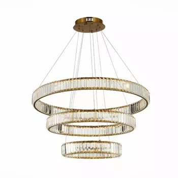 Подвесная люстра хрустальная светодиодная ST Luce Tivoli SL1622.303.03 кольцо