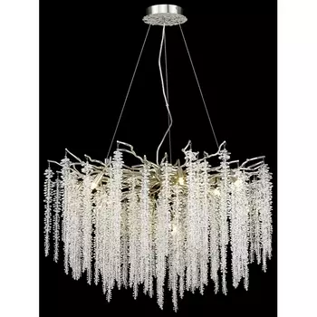 Подвесная люстра хрустальная Wertmark Daciana WE185.12.203 форма ветки с подвесками