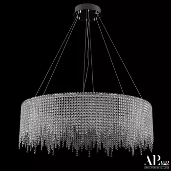 Подвесная люстра хрусталь светодиодная APL LED Sicilia SH02.93.B.Ni.4000.Dim