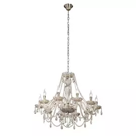 Подвесная люстра хрустальная Vitaluce V5087/10 в виде свечи