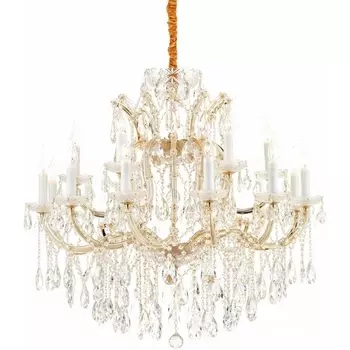 Подвесная люстра iLamp Diamond 6071-18 GD+CL подсвечник
