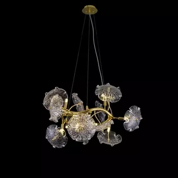 Подвесная люстра iLamp Savage 9070-D600 GD с цветами