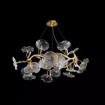 Подвесная люстра iLamp Savage 9070-D800 GD с цветами