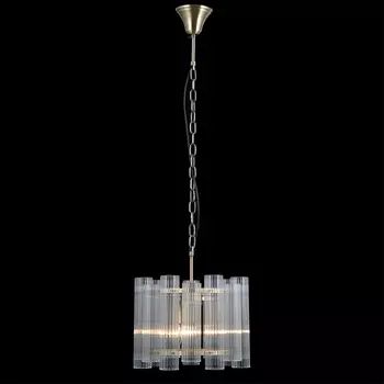 Подвесная люстра хрусталь ILLUMICO IL0686-3PSQ-24 AB LYRA