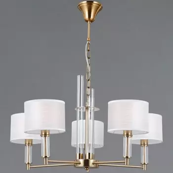 Подвесная люстра ILLUMICO IL0755-5PSQ-25 BRASS GENOA