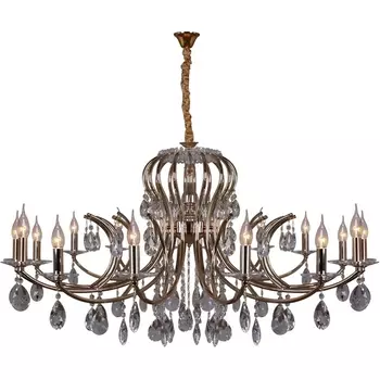 Подвесная люстра хрусталь ILLUMICO IL2326-16POR-39 GD подсвечник