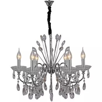 Подвесная люстра хрусталь ILLUMICO IL2367-6POR-39 CR подсвечник