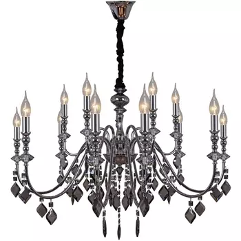 Подвесная люстра хрусталь ILLUMICO IL2370-15POR-39 CR подсвечник