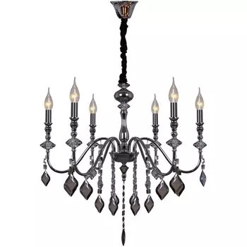 Подвесная люстра хрусталь ILLUMICO IL2370-6POR-39 CR подсвечник