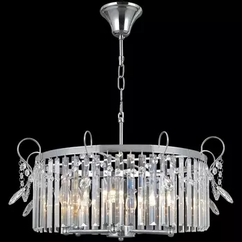 Подвесная люстра хрусталь ILLUMICO IL3530-6PSQ-39 CR