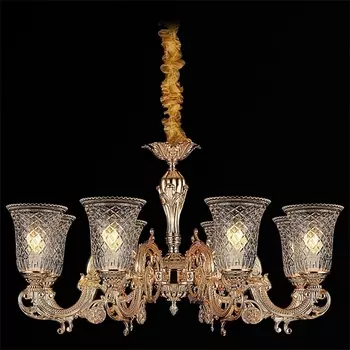 Подвесная люстра ILLUMICO IL7287-8P-48 GD