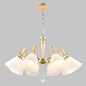 Подвесная люстра Imex MD.6132-8-P-GD+WOOD