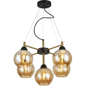 Подвесная люстра Imex MD.9056-5-P-BK+COP