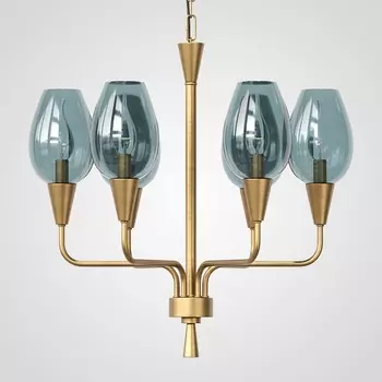 Подвесная дизайнерская люстра Viola 6 синий ImperiumLoft Viola01 (179881-26)