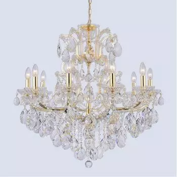 Подвесная люстра Crystal Lux ISABEL SP11 GOLD/TRANSPARENT подсвечник