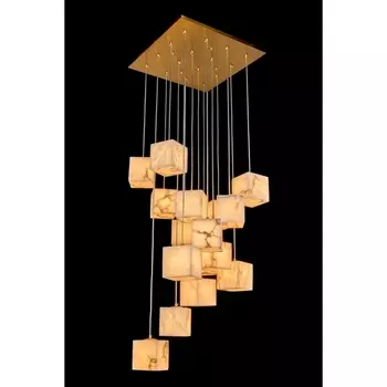 Подвесная люстра каскадная Fluorite Solidez FL1109-16P