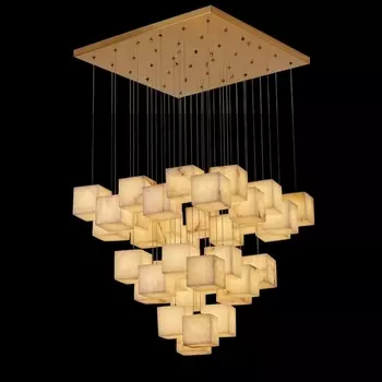 Подвесная люстра каскадная Fluorite Solidez FL1109-25P