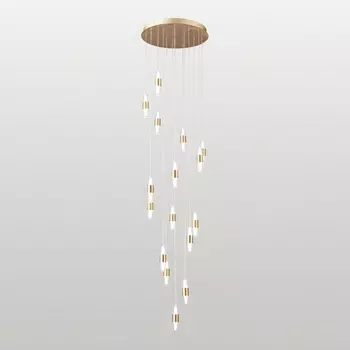 Подвесная люстра каскадная LED Lussole Hopkins LSP-7404