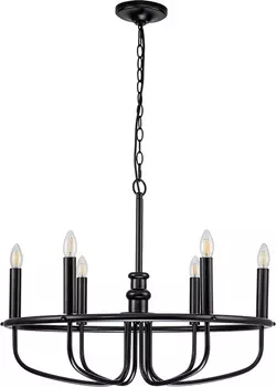 Подвесная люстра Kichler Capitol Hill KL-CAPITOL-HILL6-BLK в виде свечи