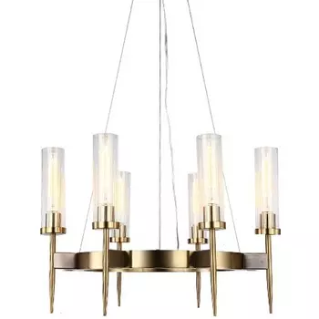 Подвесная люстра KM0936P-6 DeLight Collection Alouette brass