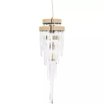 Подвесная люстра KM0990P-4 DeLight Collection Babel brass с подвесками