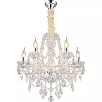 Подвесная люстра хрусталь Aployt Koletta APL.755.03.06 в виде свечи с подвесками