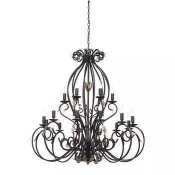 Подвесная люстра ковка Vitaluce V1014/12+6 в виде свечи