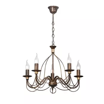 Подвесная люстра ковка Vitaluce V1034/5 в виде свечи