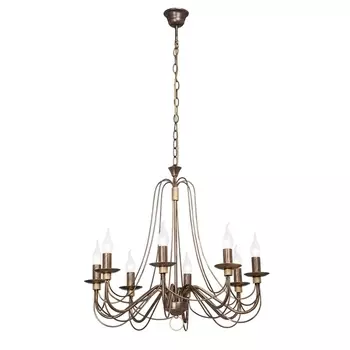 Подвесная люстра ковка Vitaluce V1044/8 в виде свечи