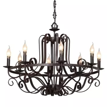 Подвесная люстра ковка Vitaluce V1100/8 в виде свечи