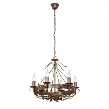 Подвесная люстра ковка Vitaluce V1161/6 в виде свечи