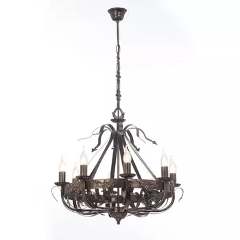 Подвесная люстра ковка Vitaluce V1350/8 в виде свечи