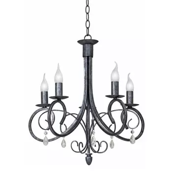 Подвесная люстра ковка Vitaluce V1480/5 в виде свечи