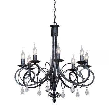 Подвесная люстра ковка Vitaluce V1480/8 в виде свечи